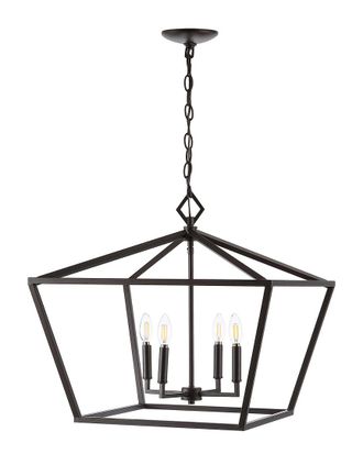 Jonathan Y Designs Jonathan Y Gatsby 23In 4-Light Adjustable Iron Rustic Glam Led Pendant