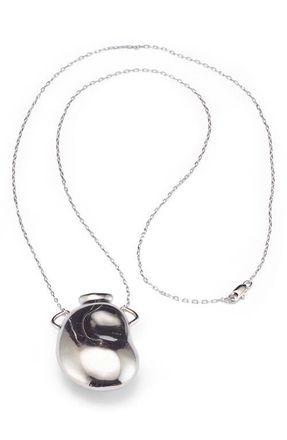 Lelet NY Zoe Jug Pendant Necklace in Rhodium at Nordstrom