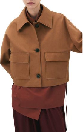 Mango Brava Jacket in Medium Brown at Nordstrom, Size Xx-Large