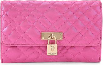 Kurt Geiger Womens Suede Brixton Chain Wallet - Fuschia - One Size