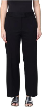 Liviana Conti Wijde broek - Dames - Wijde Broeken - Zwart - XL - Broeken