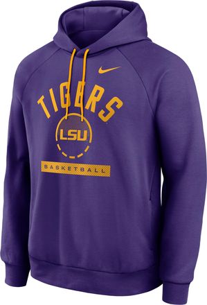 Nike LSU Courtside Nike Mens Dri-FIT College Pullover Hoodie in Purple | 04EJ08DCLSN-USU