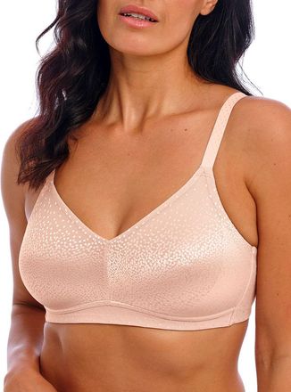 Wacoal Womens Back Appeal Wire Free Bra - Pink polyamide - Size 34DD
