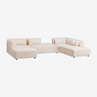Sklum Sklum - Sof&aacute; Modular Chaise Longue Izquierdo De 4 Piezas Con Doble Div&aacute;n Fogler