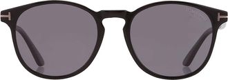 Tom Ford Lewis Polarized Smoke Oval Sunglasses FT1097-N 01D 53