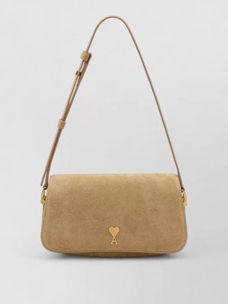 Ami suede shoulder bag