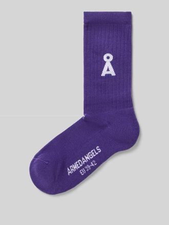 Armedangels Socken aus Baumwoll-Mix Modell SAAMUS in Lila, Gr&ouml;&szlig;e 35-38