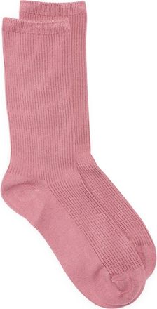 Nordstrom Everyday Rib Crew Socks in Pink Compact at Nordstrom, Size 9