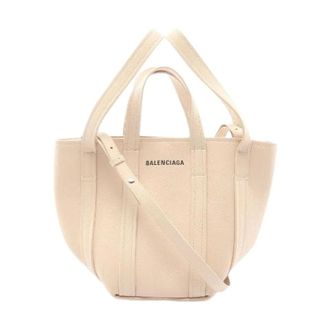 Balenciaga Pre-owned Tote Bags, female, Beige, Size: ONE SIZE Pre-owned Everyday XS North South Leather 2way Bag