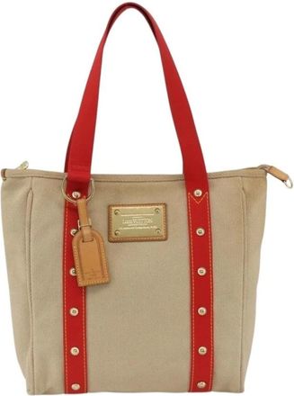 Louis Vuitton Pre-owned Tote Bags, female, Beige, Size: ONE SIZE Pre-owned Vintage Canvas Tote Bag