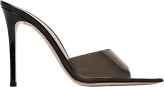 Gianvito Rossi Zwarte sandalen met hak en enkelband - Dames - Muiltjes - Zwart - 35 EU - Schoenen