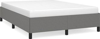 vidaXL Estructura De Cama Sin Colch&oacute;n, Gris Oscuro, 137 X 190 Cm, Tela Vidaxl