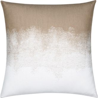 Elaine Smith Artful Ombre Indoor & Outdoor Woven Accent Pillow in Sand at Nordstrom, Size 20X20
