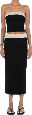 TROIS Reversible Kendall Set In Black/bone