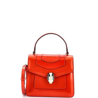 Bulgari Serpenti Top Handle Bag Patent Small