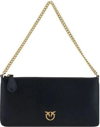 Pinko Bos Taurus Schoudertas - Dames - Schoudertassen - Zwart - ONE Size - Leer - Tassen