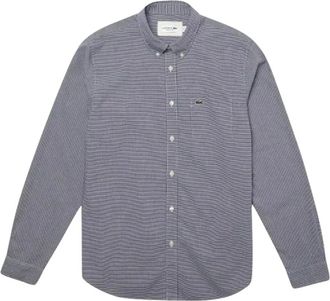 Lacoste Heren, Overhemden, Blauw, Maat: XL Katoen