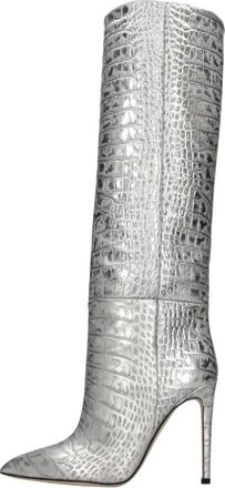 PARIS TEXAS Px 133 Stiletto Boot - Dames - Laarzen met Hak - Grijs - 38 1/2 EU - Leer - Schoenen