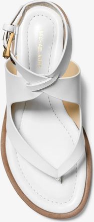 Michael Kors Irene Leather Wrap Sandal