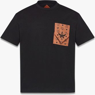 MCM Monogram Patch Pocket T-Shirt in Organic Cotton