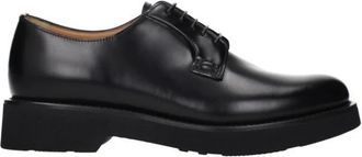 Churchs Zwarte leren Oxfords en Derbies - Dames - Veterschoenen - Zwart - 36 EU - Leer - Schoenen