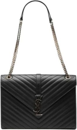 Saint Laurent Pre-owned Shoulder Bags, female, Black, Size: ONE SIZE Pre-owned The Envelope Bag