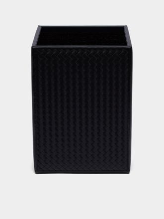 Riviere Woven Leather Bin