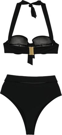 Balmain Womens Halterneck Belted Bikini Ss25 W
