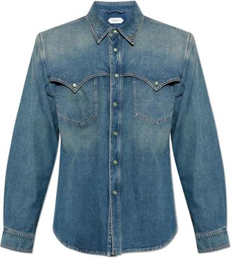 Versace Denim Shirt - Heren - Spijkeroverhemden - Blauw - M - Denim - Overhemden