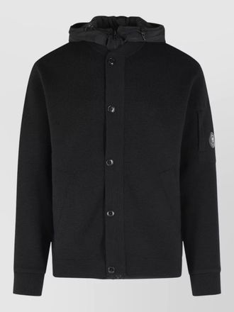 C.P. Company reversible wool jacket hood and pockets