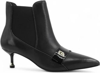 Liu Jo Heeled Boots - Dames - Laarzen met Hak - Zwart - 37 EU - Leer - Schoenen