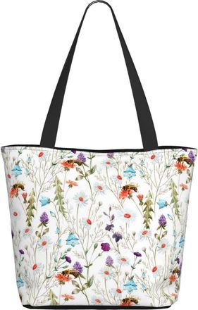 AOOEDM Color Painting Chamomile Ladies Shopping Bag 13x11x7in.The Perfect ValentineS Day Gift.It Is The Best ValentineS Day Gift For Mom, Daughter, Wife,Etc
