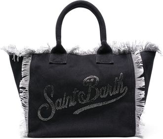 MC2 Saint Barth Vanity cotton beach bag - women - Cotton - OS - Black