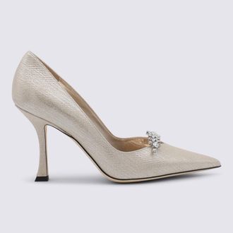 Jimmy Choo London With Heel Soft Gold-Donna