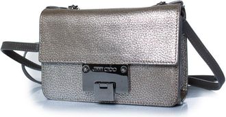 Jimmy Choo London Rebel crossbody silver leather bag
