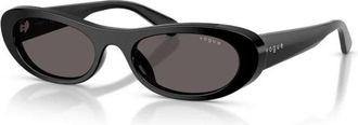 Vogue Eyewear Ovale Zonnebril - Dames - Zonnebrillen - Zwart - 53 MM - Accessoires