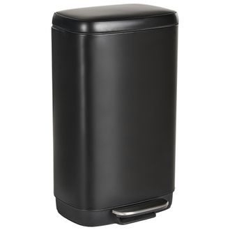 Beliani Beliani - Cubo De Basura Moderno Con Pedal Y Tapa Para Cocina Material Sint&eacute;tico De Hierro Con Recubrimiento De Polvo A Prueba De Huellas Dactilares N