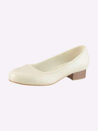Casual Looks Pumps CASUAL LOOKS, Damen, Gr. 36, wei&szlig;, Lederimitat, Schuhe Pumps