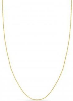 Allurez Cable Chain Necklace With Lobster Lock 14k Yellow Gold