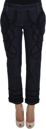 Dolce & Gabbana Capri Torero Jeans - Dames - Slim Fit Jeans - Blauw - 2XS - Katoen - Jeans