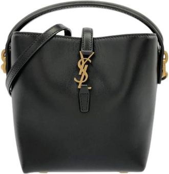 Saint Laurent Pre-owned LE 37 Mini Lambskin Shoulder Bag - Pre-owned - Mujer - Negro - ONE SIZE
