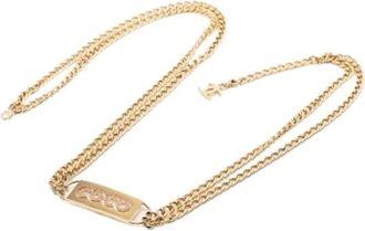 Chanel Pre-owned Belts, female, Yellow, Size: ONE SIZE Pre-owned Metal Belt