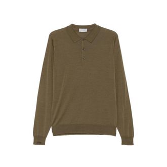 John Smedley Belper Long-sleeve Knitted Polo Shirt