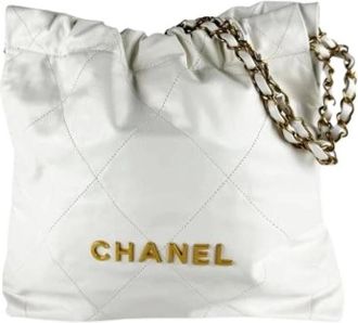 Chanel Pre-owned Vintage Schoudertas - Dames - Vintage Schoudertas - Wit - ONE Size - Leer - Vintage