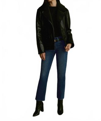 Joe's Lara Mid Rise Cigarette Ankle Jeans In Blue