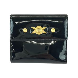 Versace Sunburst Black Compact Wallet
