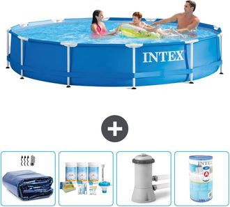 Intex Piscina Con Estructura Redonda - 366x76 Cm - 7-piezas S31543