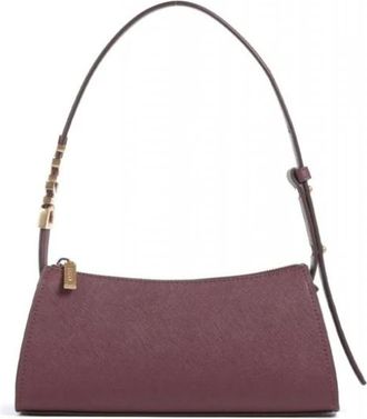 DKNY Avril Schoudertas - Dames - Schoudertassen - Rood - ONE Size - Leer - Tassen