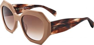 Rag & Bone Womens RNB1091-G-S-09Q-53 RNB1091 G S 53 09Q Sunglasses - Brown - One Size