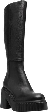 AGL Tiggy Boots - Dames - Laarzen met Hak - Zwart - 40 EU - Leer - Schoenen